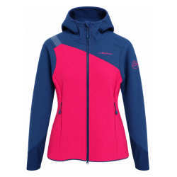 bluza damska La Sportiva Bristen Thermal Hoody - azalea/ night sky