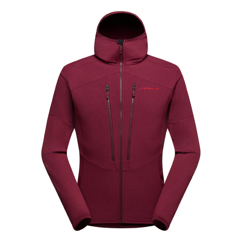 bluza męska Session Tech Hoody M- redwood/ mountain red