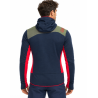 bluza męska Aequilibrium Thermal Hoody M - night sky/ mountain red