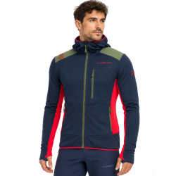 bluza męska Aequilibrium Thermal Hoody M - night sky/ mountain red