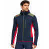 bluza męska Aequilibrium Thermal Hoody M - night sky/ mountain red
