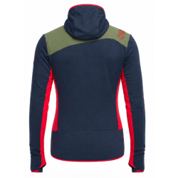 bluza męska Aequilibrium Thermal Hoody M - night sky/ mountain red