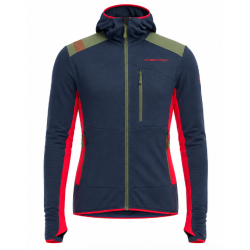 bluza męska Aequilibrium Thermal Hoody M - night sky/ mountain red