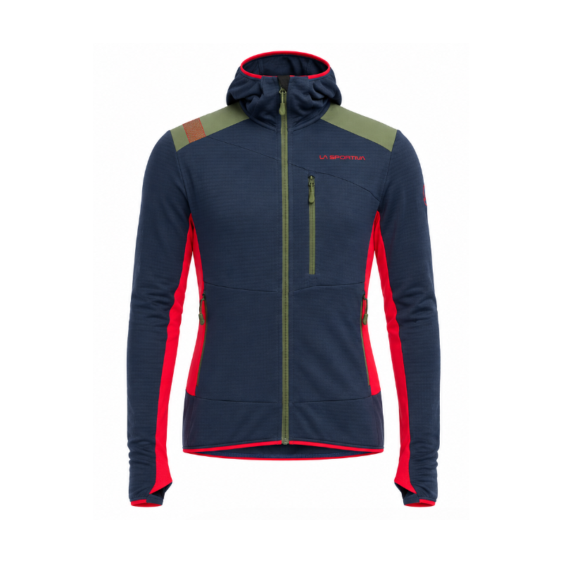 bluza męska Aequilibrium Thermal Hoody M - night sky/ mountain red