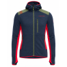 bluza męska Aequilibrium Thermal Hoody M - night sky/ mountain red